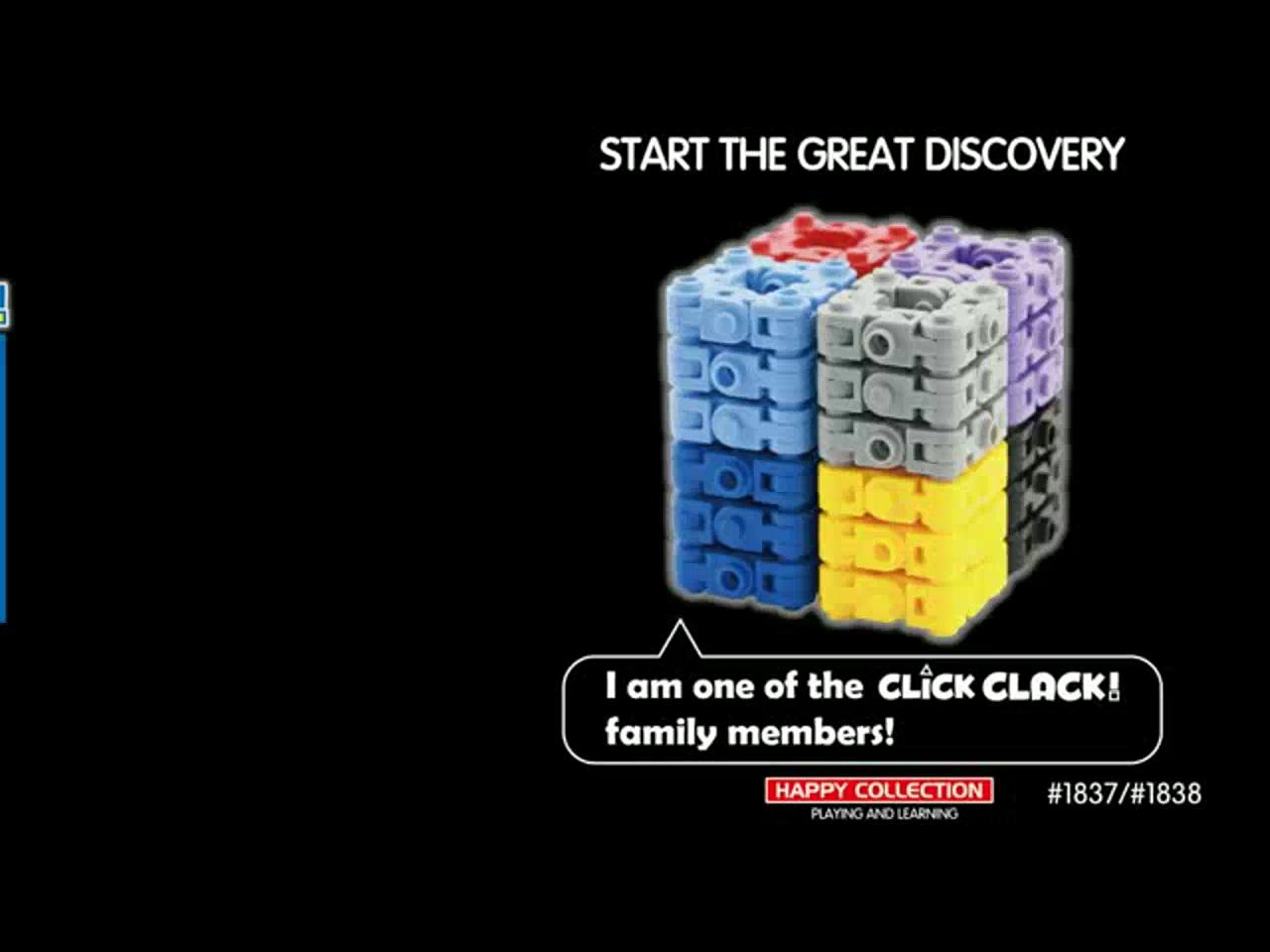 CLICK CLACK Building Blocks 200PCS DIY Discovery Blocks Cube